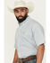 Image #2 - Cinch Men's Printed Short Sleeve Button-Down Western Shirt, Green, hi-res