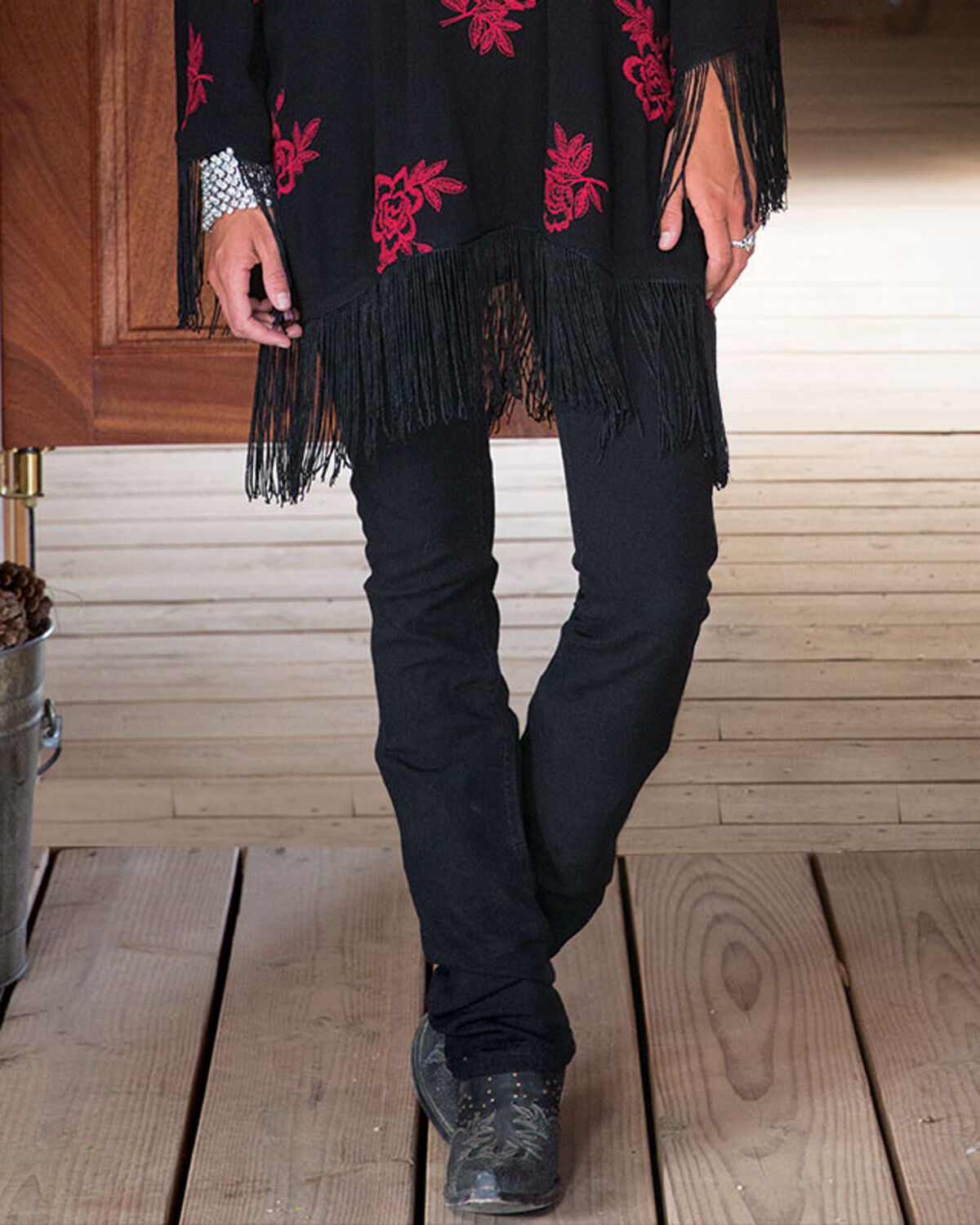 Image #2 - Wrangler Women's Black Magic Ultimate Riding Q-Baby Regular Fit Mid Rise Bootcut Jeans - Plus, , hi-res