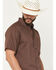 Image #2 - Cody James Men's Basic Twill Short Sleeve Button-Down Stretch Western Shirt, Coffee, hi-res
