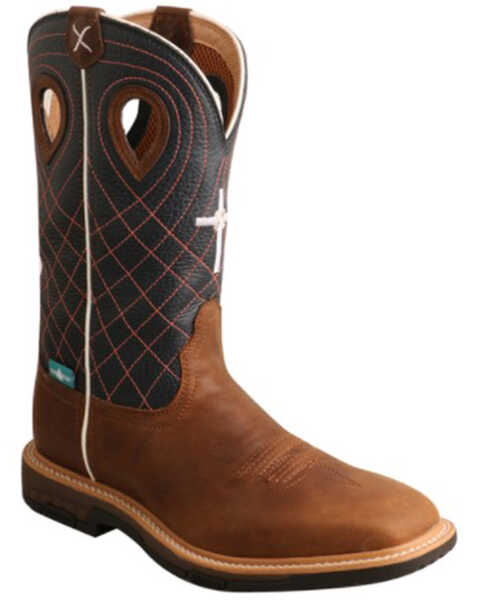 Image #1 - Twisted X Women's Brown Waterproof Western Work Boots - Alloy Toe, Brown, hi-res