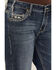 Image #4 - Rock & Roll Denim Women's Medium Wash Mid Rise Steer Head Bootcut Stretch Denim Jeans, Medium Wash, hi-res