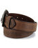 Cody James® Men's Patriotic Eagle Leather Belt, Brown, hi-res