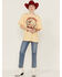 Country Deep Women's I Was Country When It Wasn't Cool Oversized Graphic Tee, Yellow, hi-res