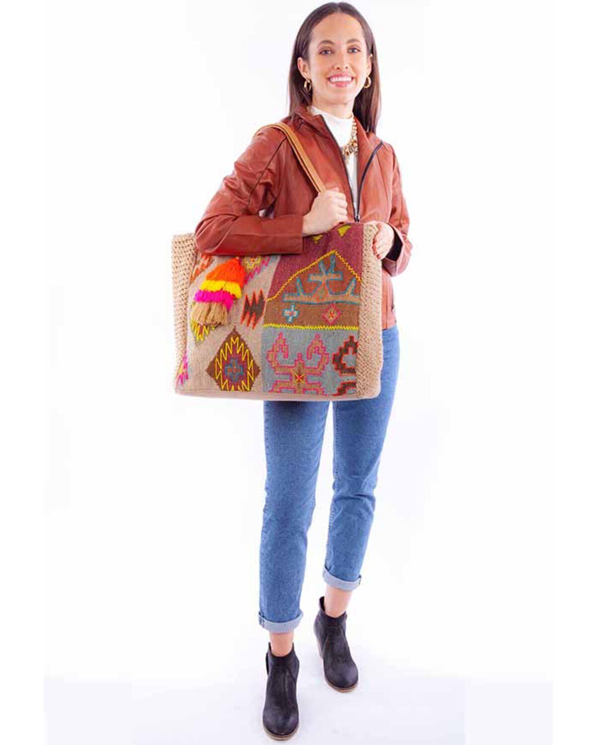 Scully Women's Woven Tote, Multi, hi-res