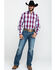 Image #6 - Stetson Men's Spring Ombre Plaid Button Long Sleeve Western Shirt , , hi-res