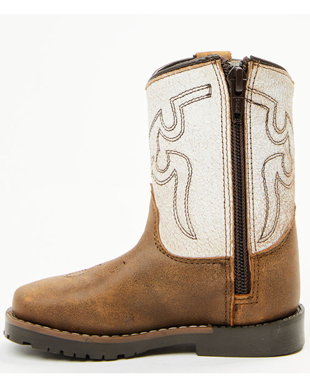 Image #3 - Cody James Toddler Boys' Little Luke Western Boots - Square Toe, Brown, hi-res
