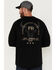 Image #1 - Cody James Men's Bull Skull Logo Graphic Long Sleeve Work T-Shirt, Black, hi-res