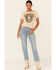 Image #2 - Paramount Network’s Yellowstone Women's Dutton Ranch Steerhead Graphic Short Sleeve Tee, Ivory, hi-res