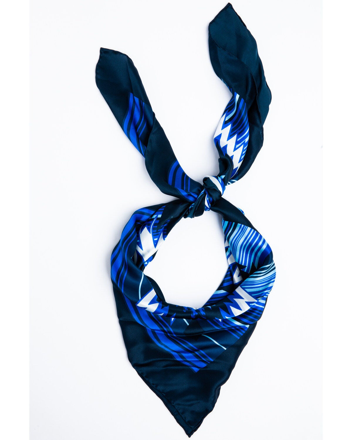 Cody James Men's Silk Southwestern Bandana, Blue, hi-res