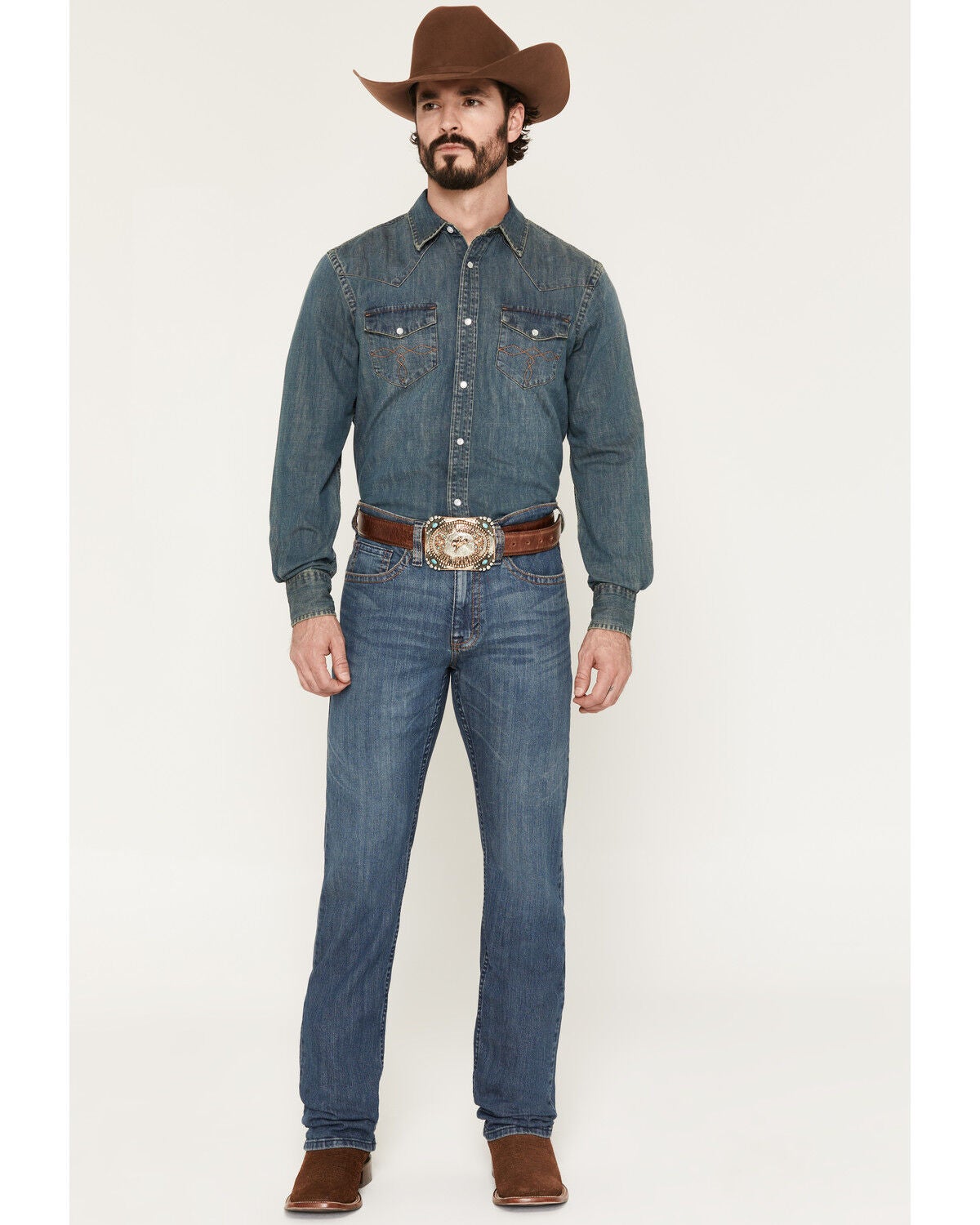 Image #1 - Cody James Men's Equalizer Wash Jackson Slim Straight Stretch Denim Jeans, Blue, hi-res