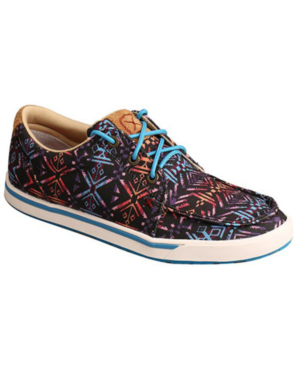 Twisted X Women's Southwestern Casual Shoes - Moc Toe, Blue, hi-res