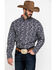 Image #1 - Cinch Men's Multi Paisley Print Weave Long Sleeve Western Shirt , , hi-res