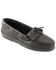 Women's Minnetonka Moosehide Fringed Kiltie Moccasins, Black, hi-res