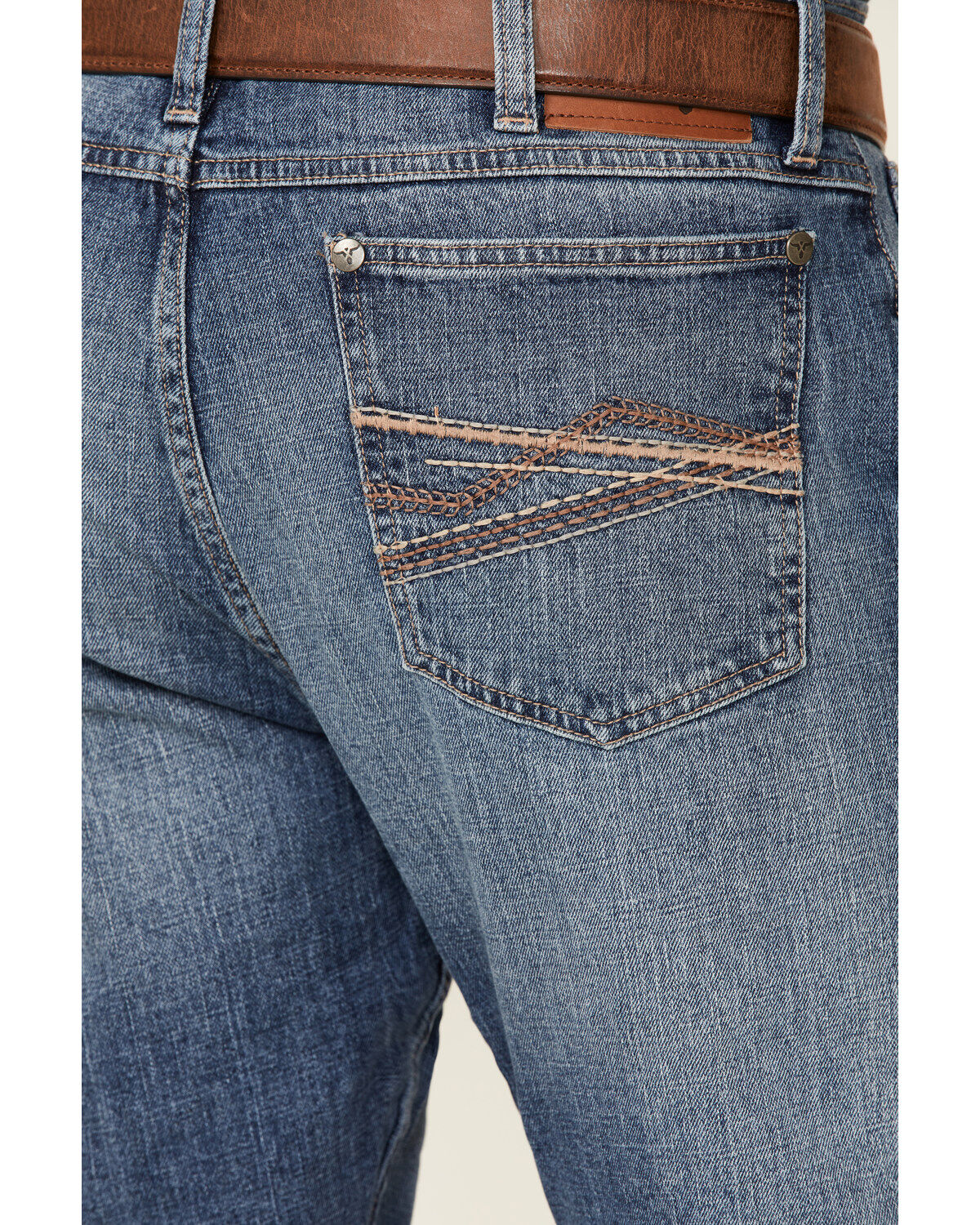 Image #4 - Wrangler 20X Men's Pickett Vintage Stretch Slim Bootcut Jeans , , hi-res