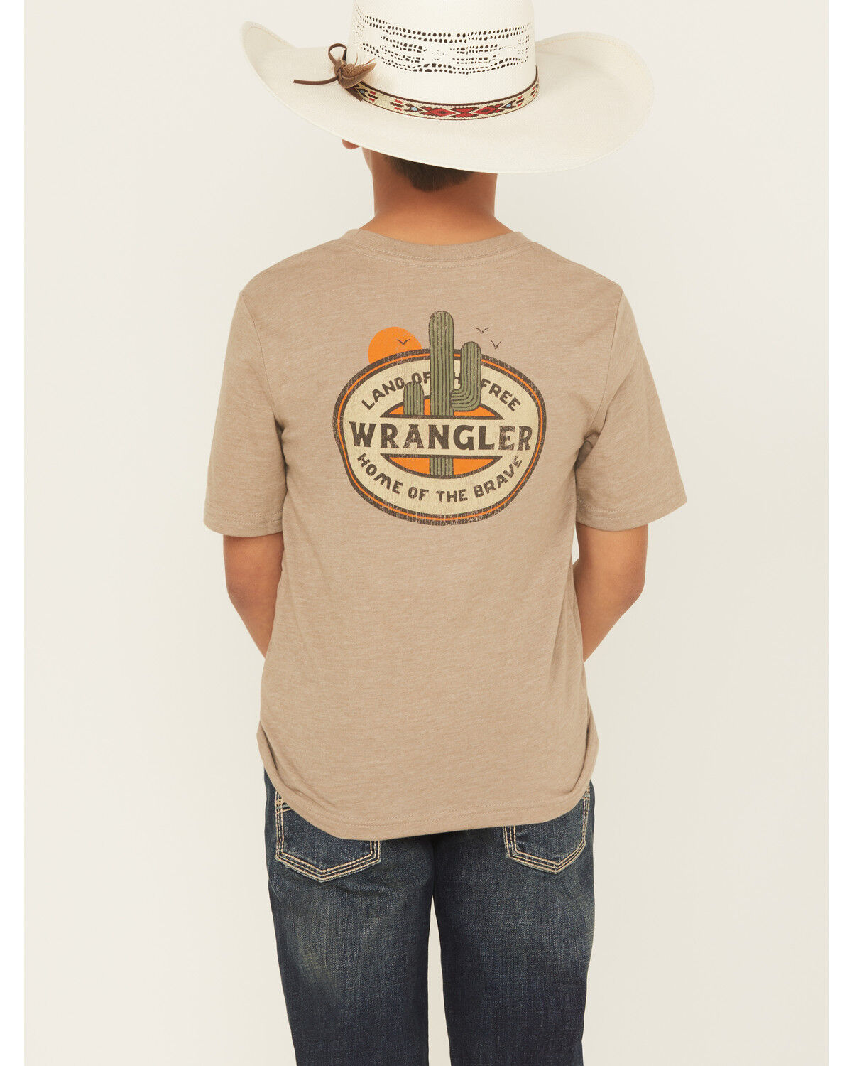 Wrangler Boys´ Cactus Logo Short Sleeve GraphicT-Shirt