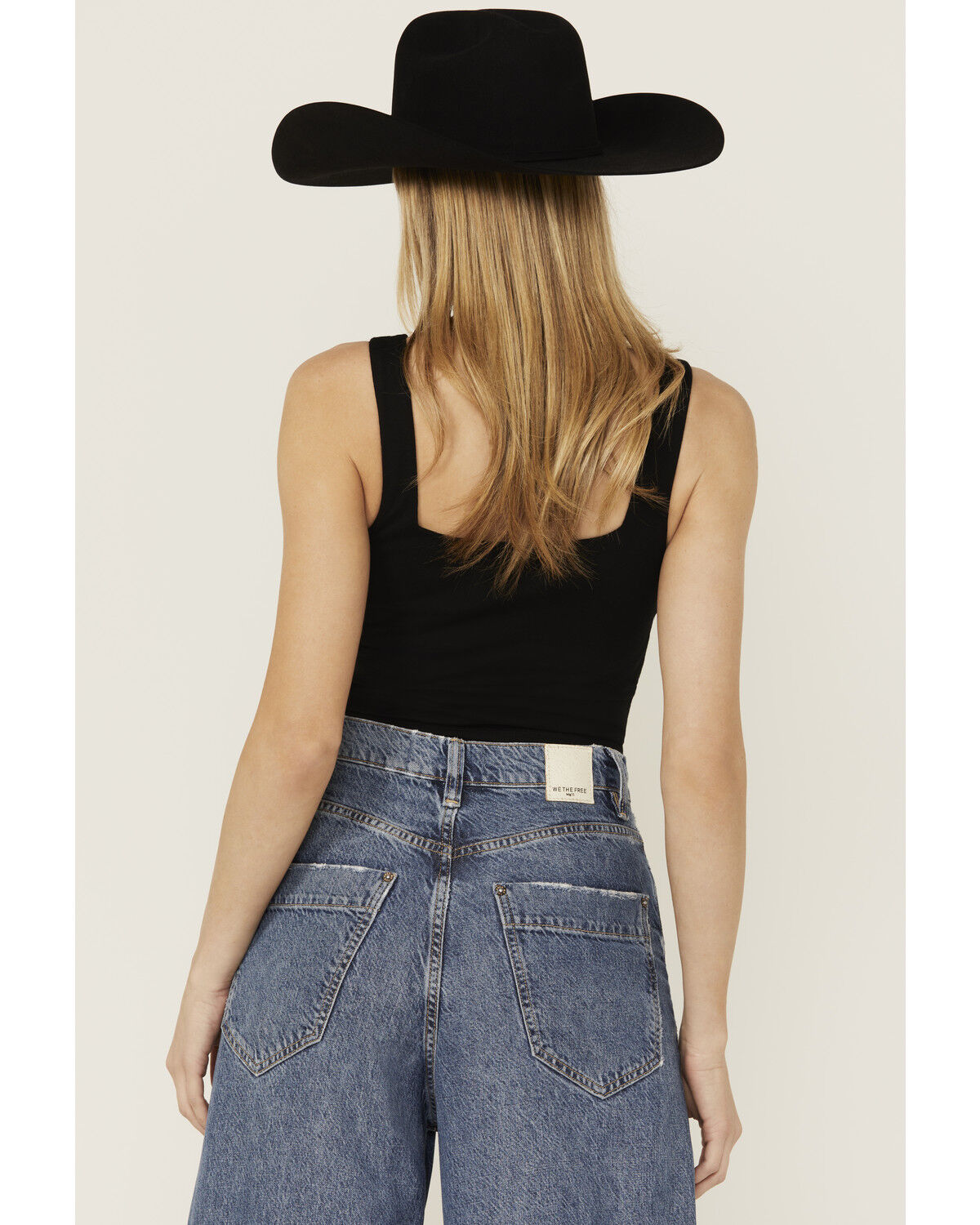 Image #4 - Rock & Roll Denim Women's Buckle Tank Top, Black, hi-res