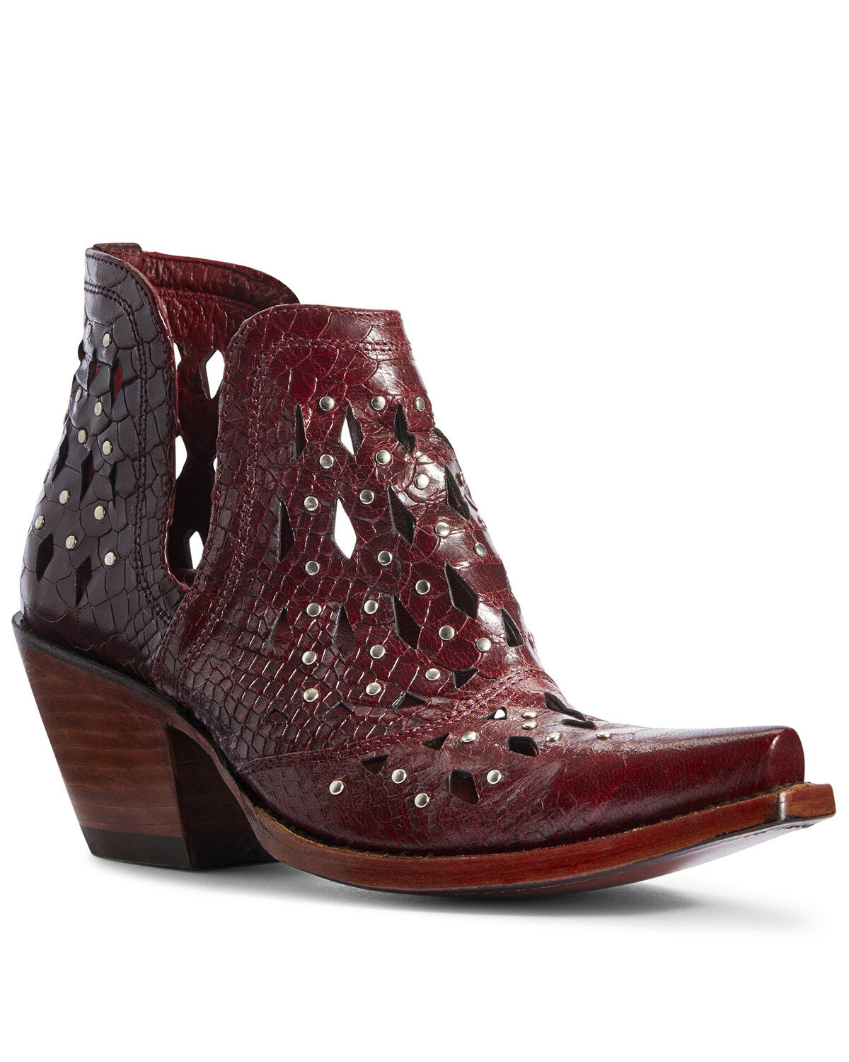 ariat stax studded wedge bootie