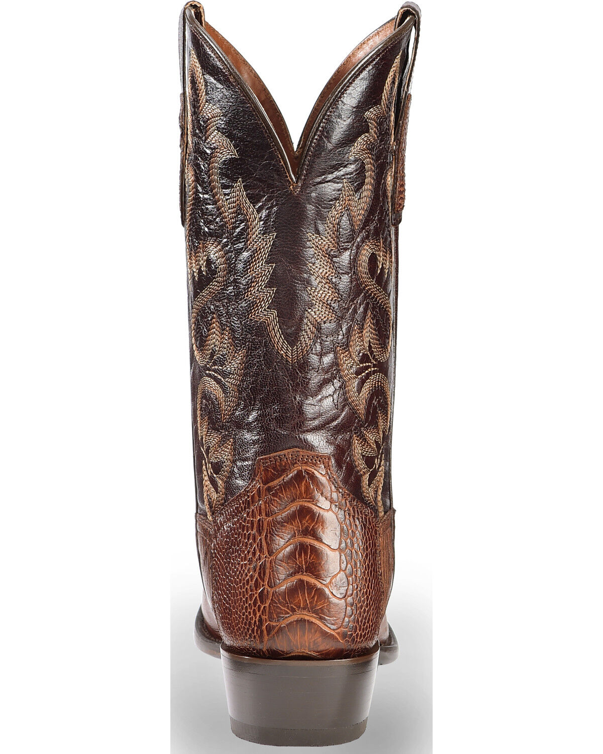 Image #7 - Dan Post Men's Brass Ostrich Leg Cowboy Boots - Medium Toe , , hi-res