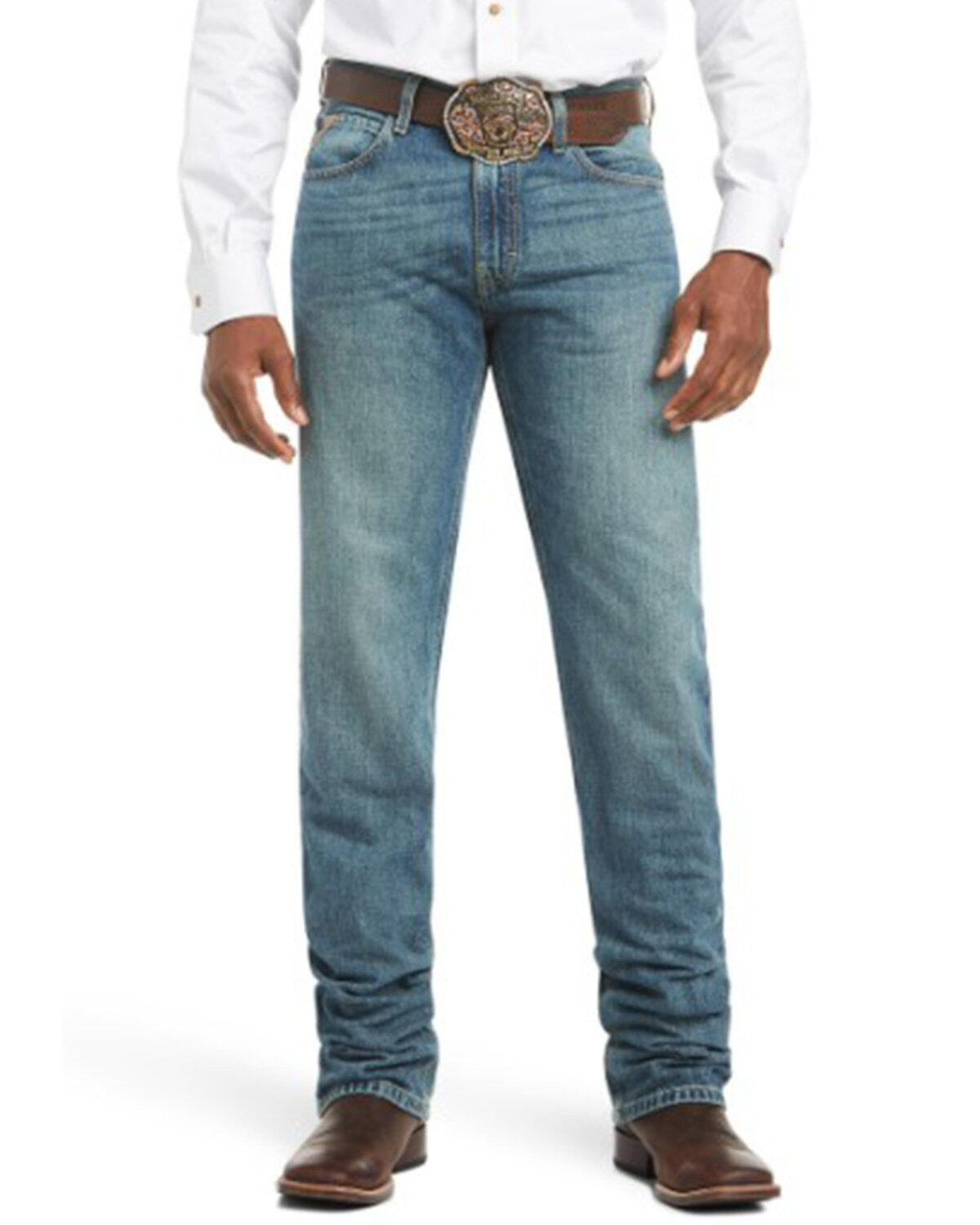 Image #2 - Ariat Men's M2 Relaxed Fit Jeans, Granite, hi-res