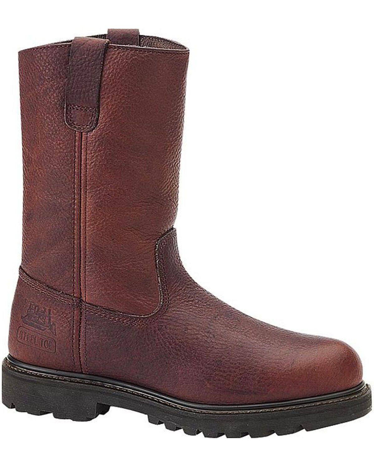 CAT Men's Colt Steel Toe Work Boots, Earth, hi-res