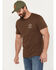 Brixton Men's Oath Logo Short Sleeve Graphic T-Shirt, Brown, hi-res
