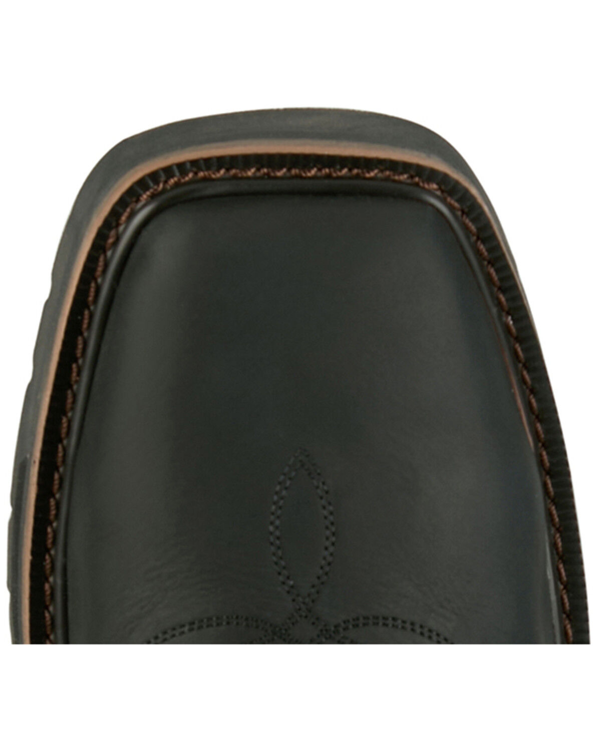 Image #6 - Justin Men's 11" Stampede Widowmaker Waterproof Pull-On Work Boots - Steel Toe, Black, hi-res