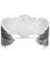 Montana Silversmiths Women's Santa Fe Ruffled Feather Turquoise Bracelet, Silver, hi-res