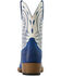 Image #3 - Ariat Women's Salina Performance Western Boots - Square Toe, Blue/white, hi-res
