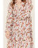 Image #3 - Roper Women's Feather Print Long Sleeve Mini Dress, Cream, hi-res