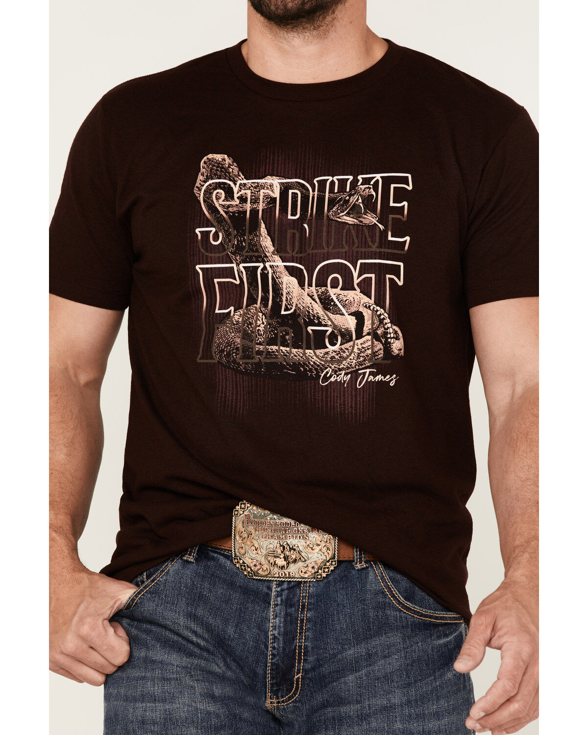 Image #3 - Cody James Men's Strike First Graphic Short Sleeve T-Shirt, , hi-res