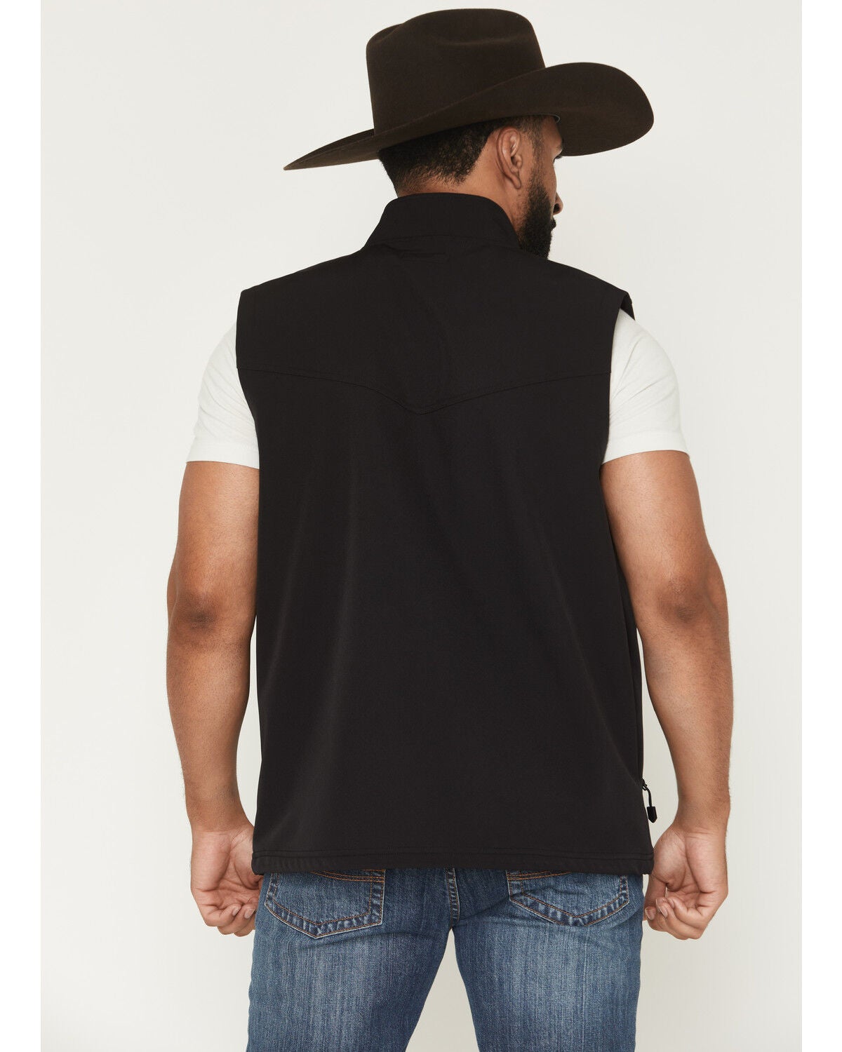 Image #4 - RANK 45&reg; Men's Ralington Softshell Vest - Tall, Black, hi-res