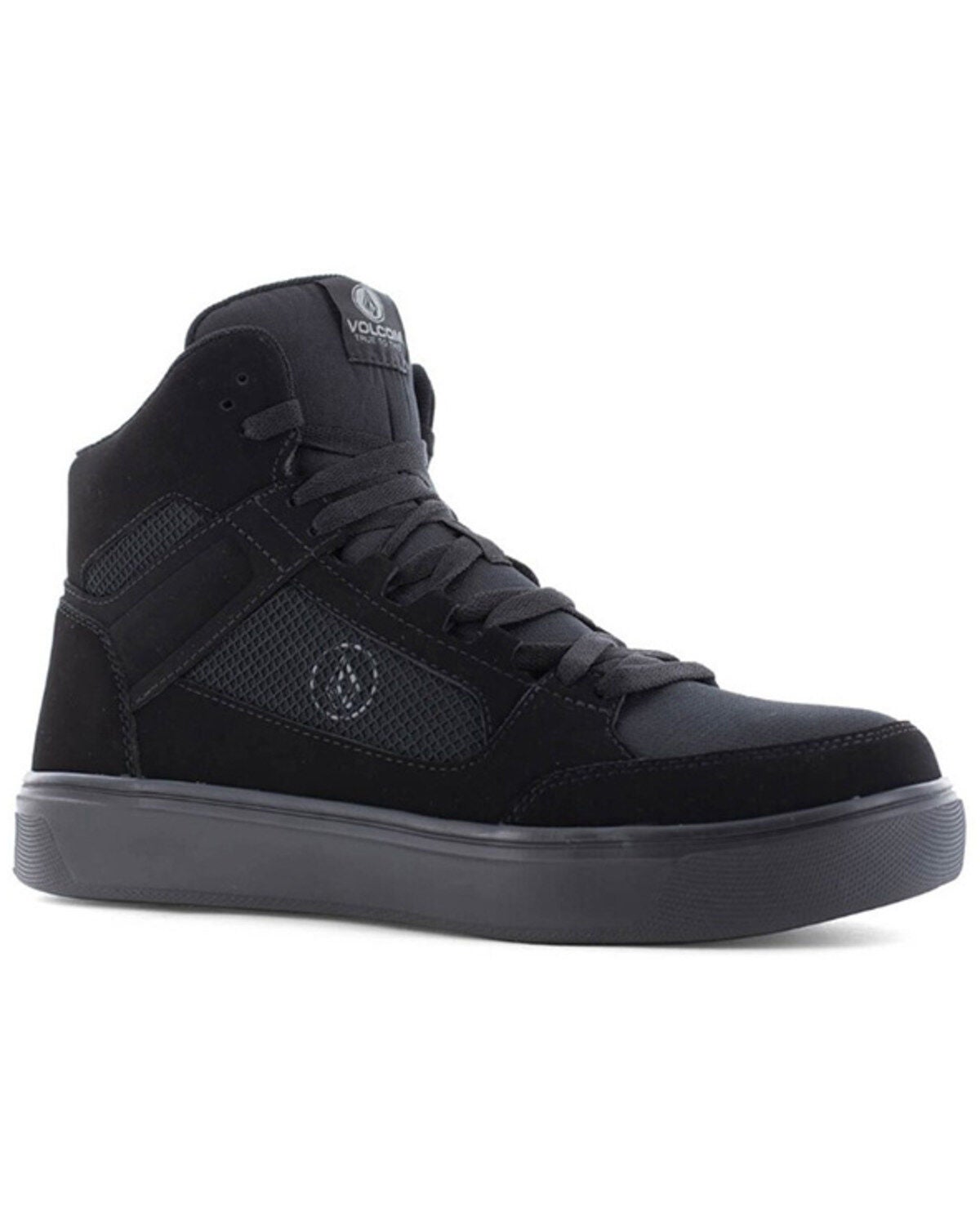 Volcom Women's Evolve Skate Inspired High Top Work Shoes - Composite Toe, Black, hi-res