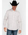Image #5 - Rock & Roll Denim Men's Crinkle Washed Poplin Print Long Sleeve Western Shirt, Cream, hi-res