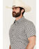 Image #2 - Gibson Trading Co Men's Old Time Geo Print Short Sleeve Button-Down Western Shirt, Ivory, hi-res