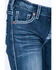 Image #6 - Cowgirl Tuff Girls' Edgy Bootcut Jeans, Blue, hi-res