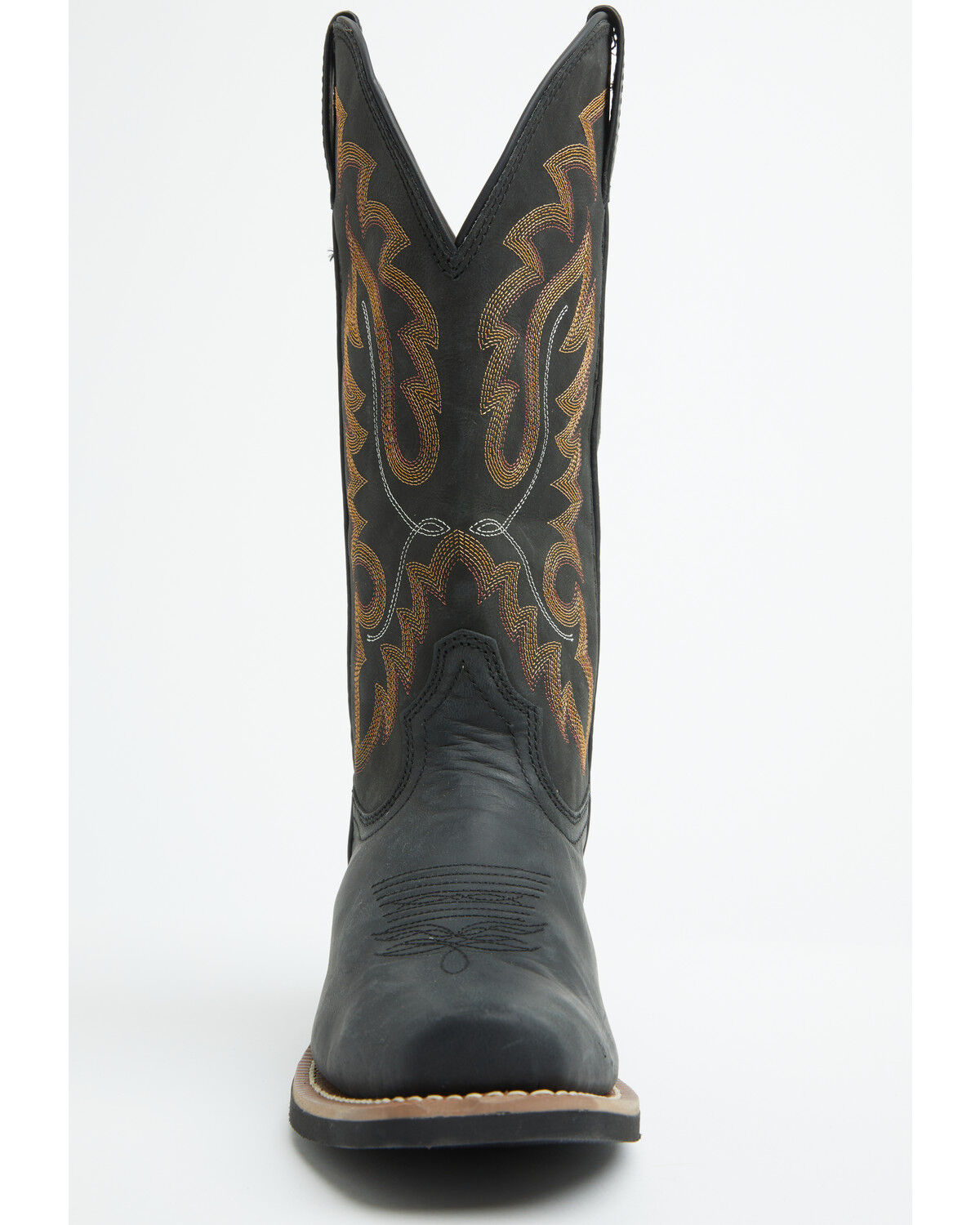 Image #4 - Justin Men's Cowboy Town Performance Western Boots - Square Toe, Black, hi-res
