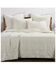 HiEnd Accents Natural Stonewashed Cotton Canvas Full/Queen Coverlet Set  , Natural, hi-res