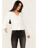 Image #2 - Idyllwind Women's Cedar Lace-Up Top, Ivory, hi-res