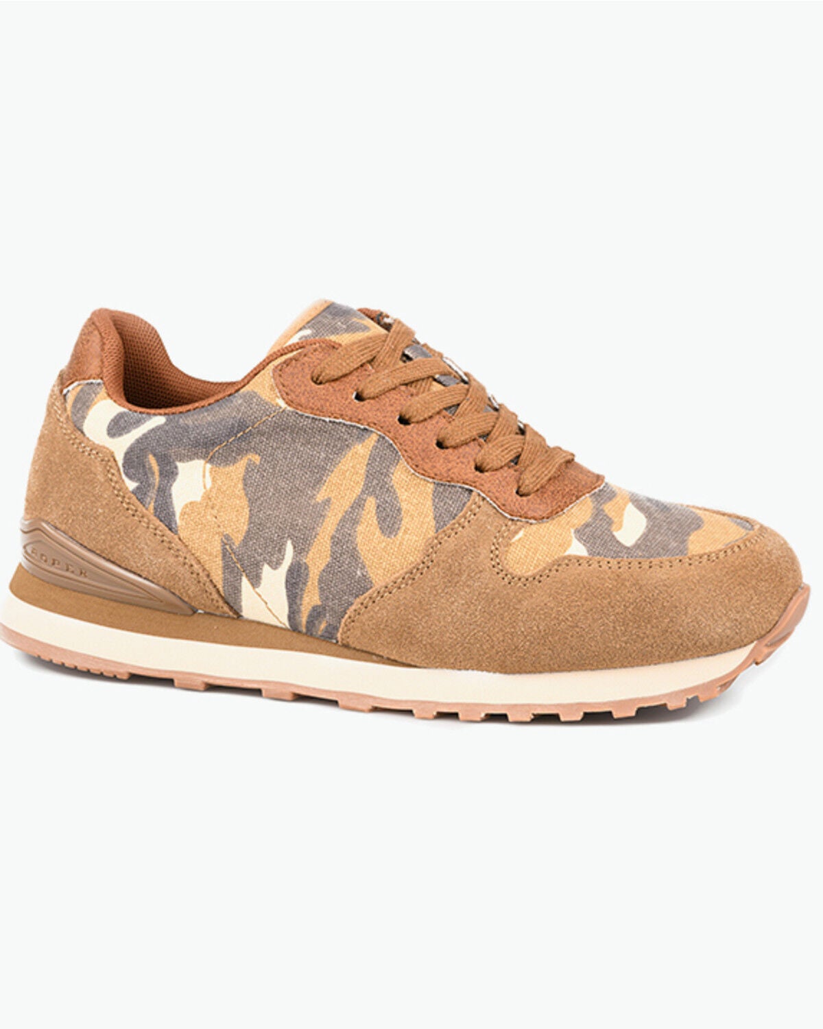 Image #1 - Roper Women's Giddy Up Camo Casual Shoes, Brown, hi-res