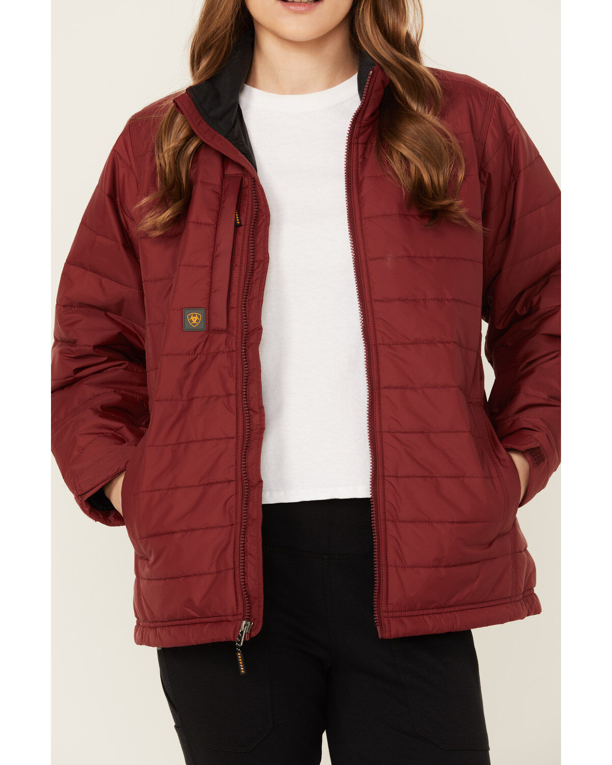 Image #3 - Ariat Women's Rebar Cordura Ripstop Lightweight Insulated Jacket, Red, hi-res