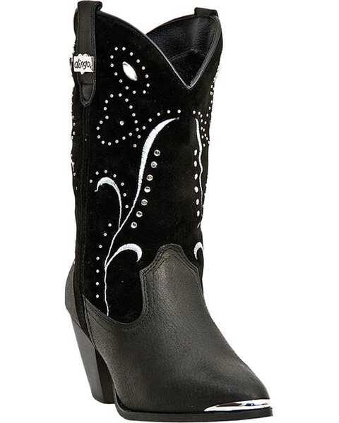 Dingo Women's Ava Studded Western Boots - Medium Toe, Black