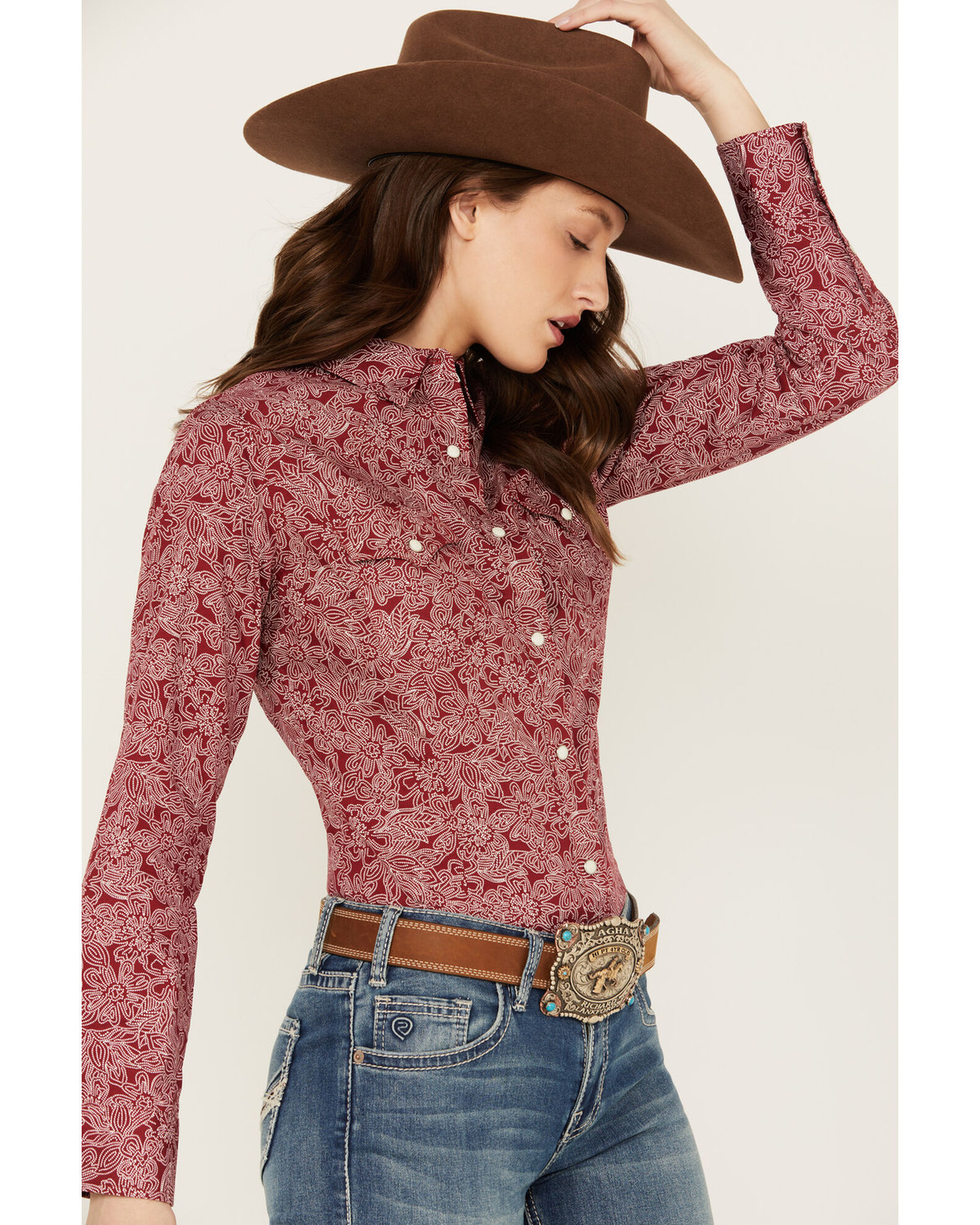 Wrangler floral shirt cheap
