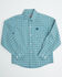 Image #1 - Cinch Toddler Boys' Printed Long Sleeve Button-Down Western Shirt, Blue, hi-res