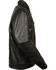 Image #3 - Milwaukee Leather Men's Utility Vented Cruiser Jacket - 4X, Black, hi-res
