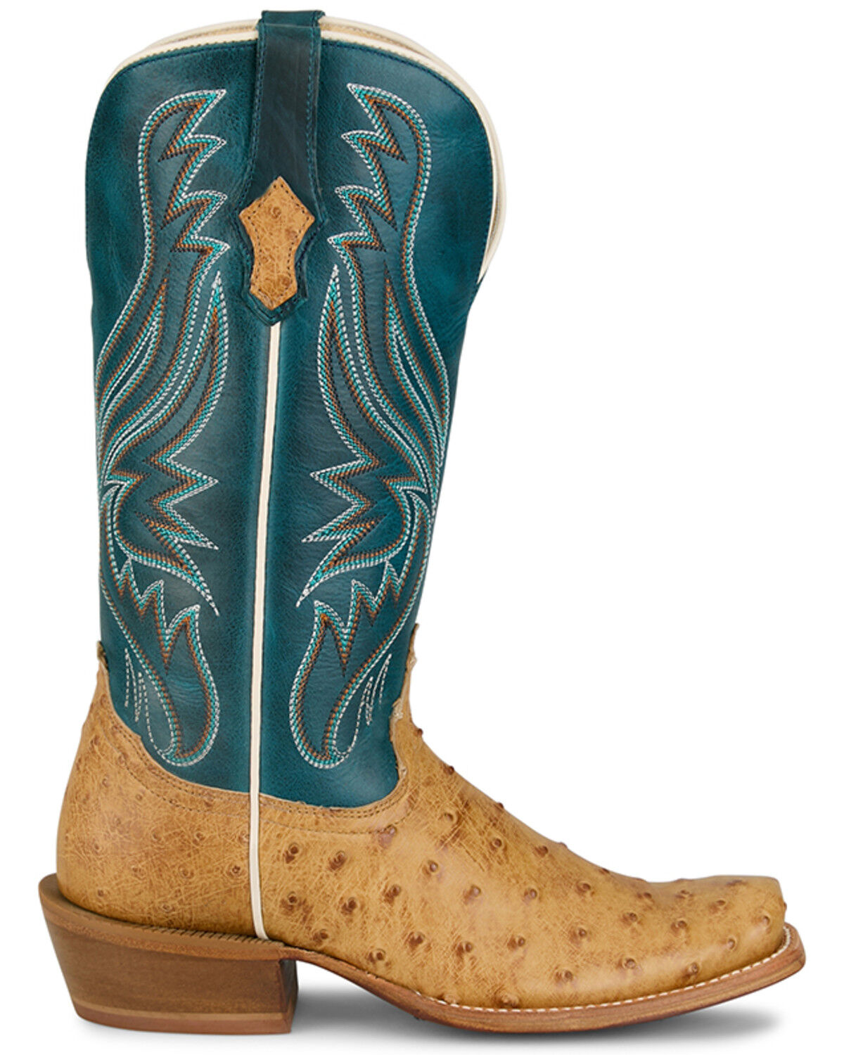 Image #2 - Tony Lama Women's Zaire Exotic Full Quill Ostrich Western Boots - Square Toe, Tan, hi-res