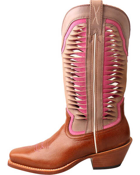 Image #3 - Twisted X Women's 12" Ruff Stock Vented Shaft Cowgirl Boots - Square Toe, , hi-res