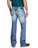 Image #1 - Ariat Men's M7 Rocker Shasta Light Stretch Slim Straight Denim Jeans, Blue, hi-res