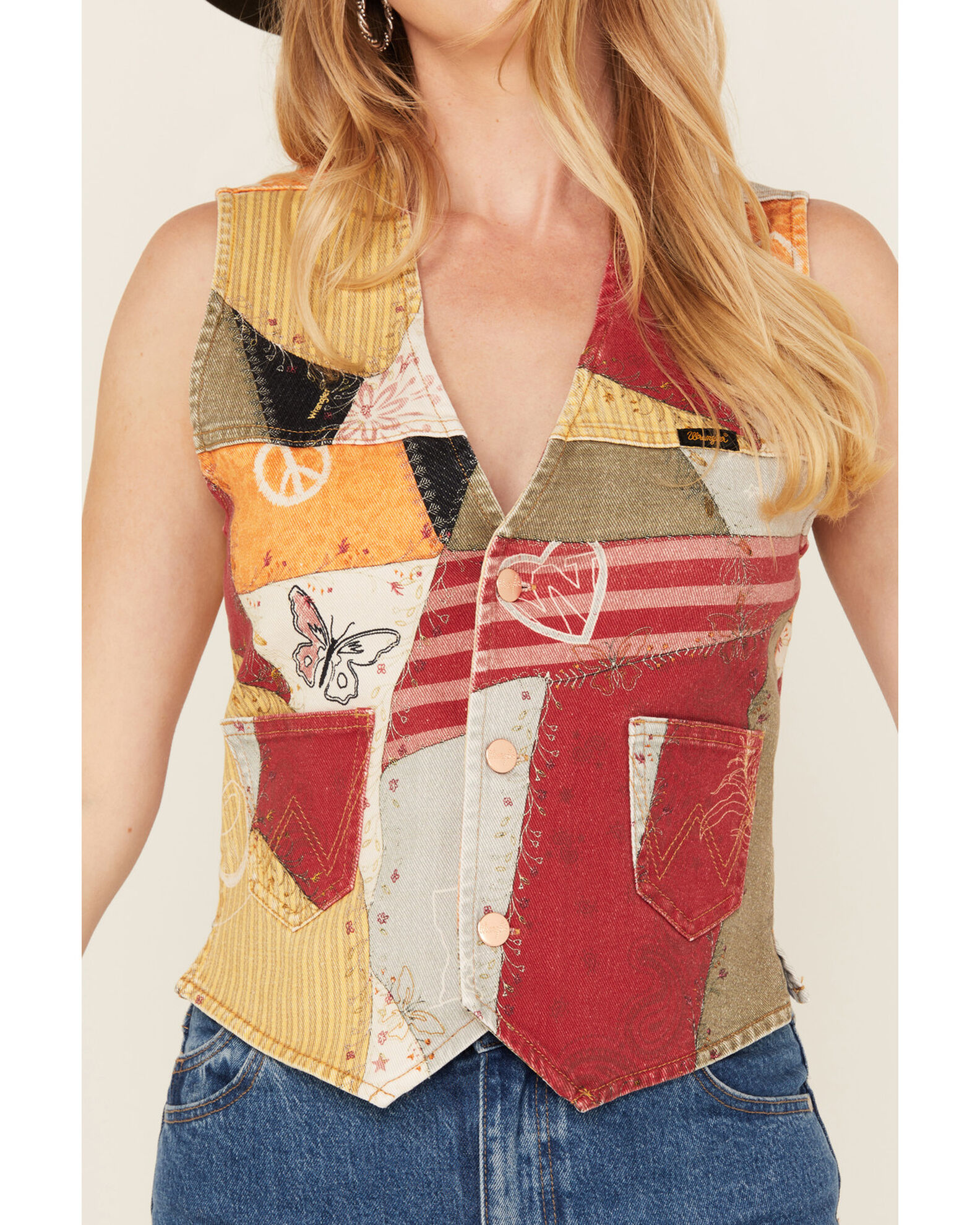 Product Name:  Wrangler X Lainey Wilson Women's Mixed Patchwork Vest