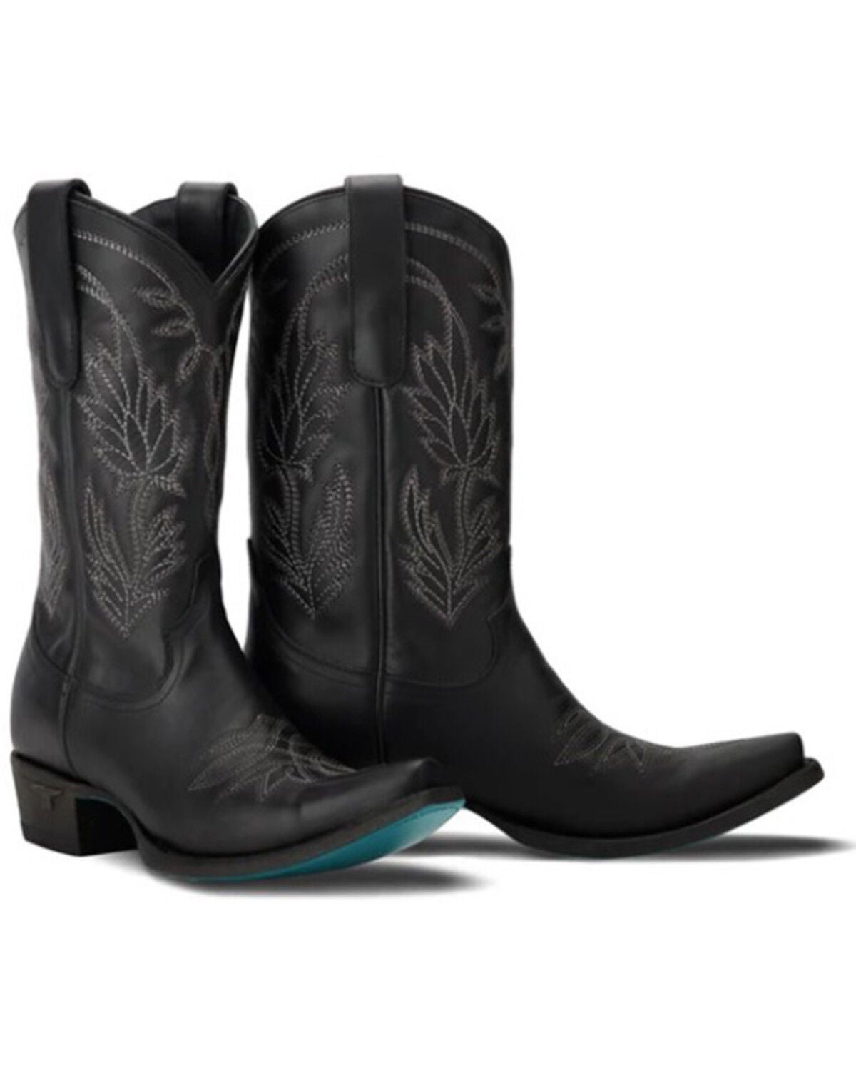 Lane Women's Sandaga Midi Western Boots - Snip Toe, Jet Black, hi-res