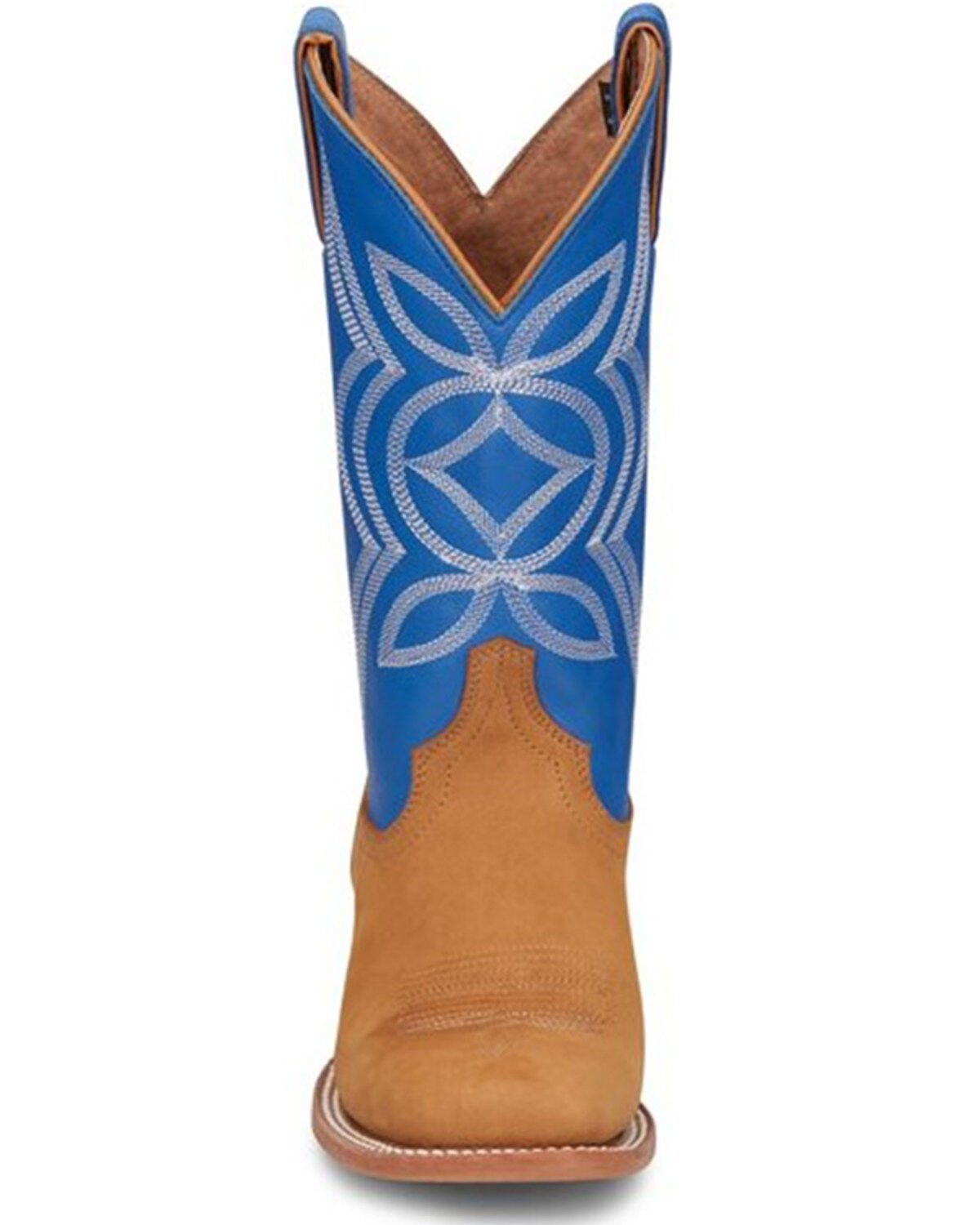 Image #4 - Justin Women's Hayes Jewel Western Boots - Broad Square Toe, Tan, hi-res